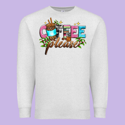 Coffee Please Premium Sweatshirt Designed By Zillion Design Studio
