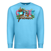 Ocean Blue coffee please Premium Sweatshirt - Zillion Design Studio