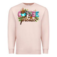 Pale Pink coffee please Premium Sweatshirt - Zillion Design Studio