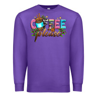 Purple coffee please Premium Sweatshirt - Zillion Design Studio