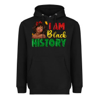 Black i am black history with afro black girl Heavyweight Hoodie - texasbilliewilder