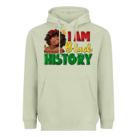 I Am Black History With Afro Black Girl Heavyweight Hoodie | Teevron