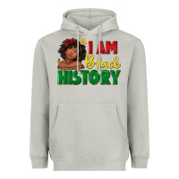 Moon Dust i am black history with afro black girl Heavyweight Hoodie - texasbilliewilder
