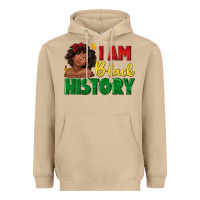 Mushroom i am black history with afro black girl Heavyweight Hoodie - texasbilliewilder