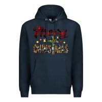 Navy merry christmas Premium Hoodie - JahusDesignShop