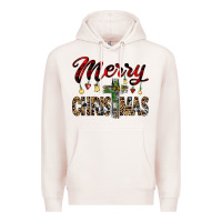 Pale Pink merry christmas Premium Hoodie - JahusDesignShop