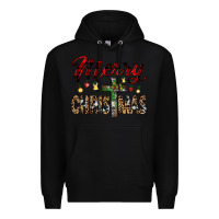Black merry christmas Premium Hoodie - JahusDesignShop