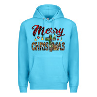 Ocean Blue merry christmas Premium Hoodie - JahusDesignShop