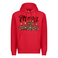 Red merry christmas Premium Hoodie - JahusDesignShop