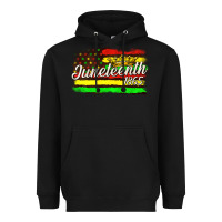 Black juneteenth 1865 with crown flag Heavyweight Hoodie - texasbilliewilder