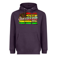 Plum juneteenth 1865 with crown flag Heavyweight Hoodie - texasbilliewilder