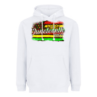 White juneteenth 1865 with crown flag Heavyweight Hoodie - texasbilliewilder