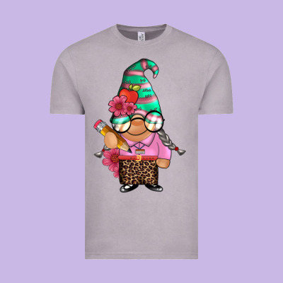 Teacher Gnome Vintage Tee Designed By Artiststas