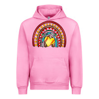 Fuchsia Pink softball rainbow Urban Hoodie - Artiststas