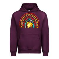 Mauve Wine softball rainbow Urban Hoodie - Artiststas
