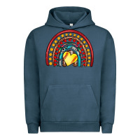 Pigment Midnight Navy softball rainbow Urban Hoodie - Artiststas