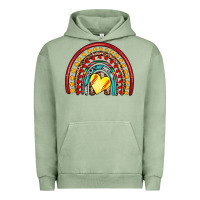Pigment Oil Green softball rainbow Urban Hoodie - Artiststas