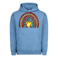 Pigment Pebble Blue softball rainbow Urban Hoodie - Artiststas