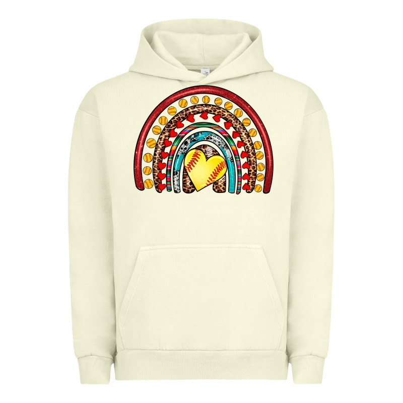 Softball Rainbow Urban Hoodie by Artiststas | Teevron