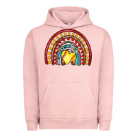 Pigment Salmon softball rainbow Urban Hoodie - Artiststas