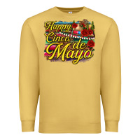 Antique Gold Happy Cinco de Mayo Premium Sweatshirt - texasbilliewilder