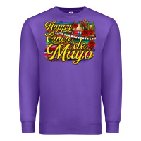 Purple Happy Cinco de Mayo Premium Sweatshirt - texasbilliewilder
