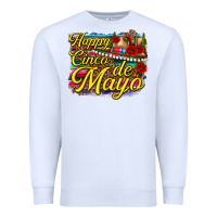 White Happy Cinco de Mayo Premium Sweatshirt - texasbilliewilder