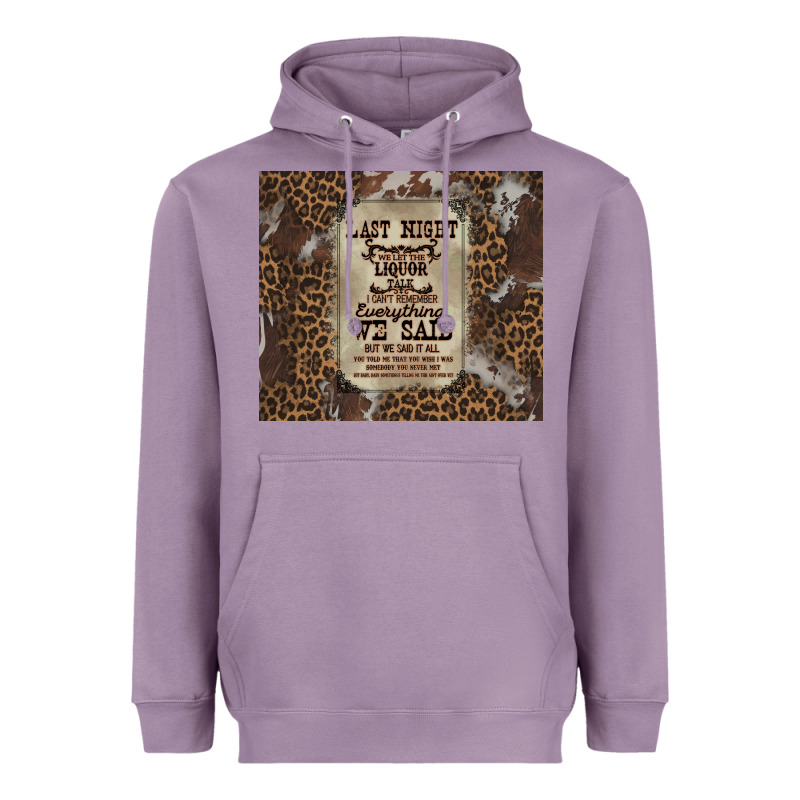 Last Night We Let The Liquoe Talik Heavyweight Hoodie by Zillion Design Studio | Teevron