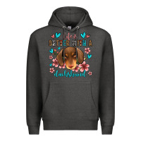 Charcoal Heather life is better with a dachshund Premium Hoodie - Jasminsmagicworld
