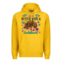 Lemon life is better with a dachshund Premium Hoodie - Jasminsmagicworld