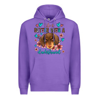 Purple life is better with a dachshund Premium Hoodie - Jasminsmagicworld