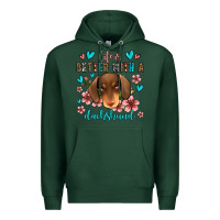 Sports Green life is better with a dachshund Premium Hoodie - Jasminsmagicworld