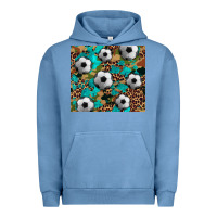 Pigment Pebble Blue soccer Urban Hoodie - Artiststas