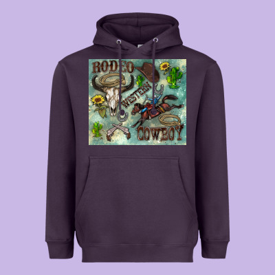 Country Western Heavyweight Hoodie Designed By Zillion Design Studio