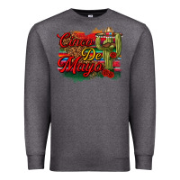 Charcoal Heather Cinco de Mayo Cactus Premium Sweatshirt - texasbilliewilder