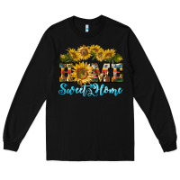 Black home sweet home sunflower Long Sleeve Tee - BarkalooDesign