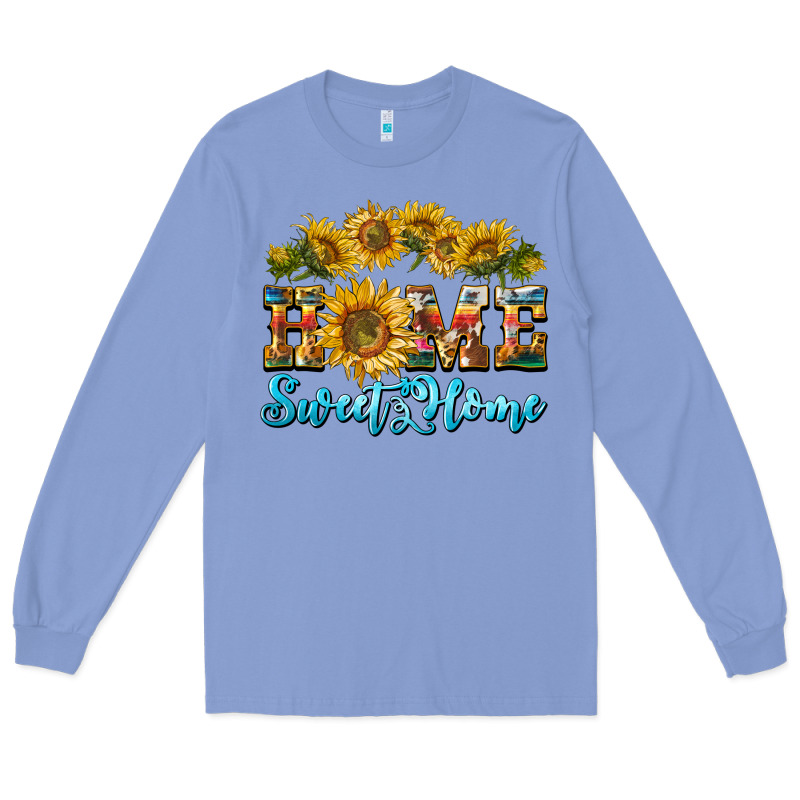 Home Sweet Home Sunflower Long Sleeve Tee by BarkalooDesign | Teevron