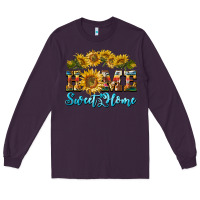 Plum home sweet home sunflower Long Sleeve Tee - BarkalooDesign