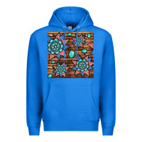 True Royal 4th of july turquoise gemstone seamless pattern Premium Hoodie - BundleAndBundleShop