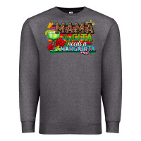 Charcoal Heather Mama Cita Needs a Margarita Premium Sweatshirt - texasbilliewilder