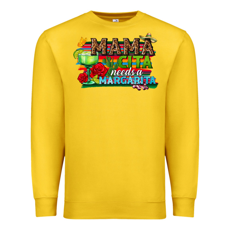 Mama Cita Needs A Margarita Premium Sweatshirt by texasbilliewilder | Teevron