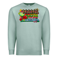 Seafoam Mama Cita Needs a Margarita Premium Sweatshirt - texasbilliewilder