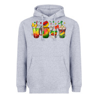 Heather Grey juneteenth coffee cups Heavyweight Hoodie - texasbilliewilder