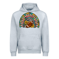 Heather Grey football rainbow Urban Hoodie - Artiststas