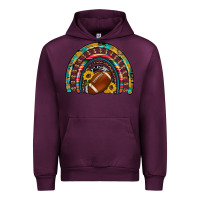 Mauve Wine football rainbow Urban Hoodie - Artiststas