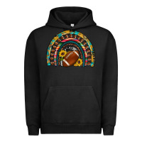 Pigment Black football rainbow Urban Hoodie - Artiststas