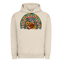 Pigment French Oak football rainbow Urban Hoodie - Artiststas