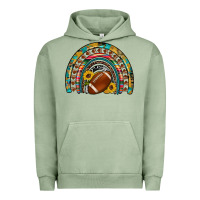 Pigment Oil Green football rainbow Urban Hoodie - Artiststas