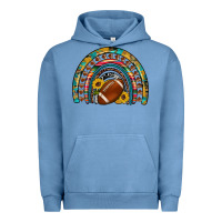 Pigment Pebble Blue football rainbow Urban Hoodie - Artiststas