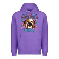 Purple life is better with a bulldog Premium Hoodie - Jasminsmagicworld